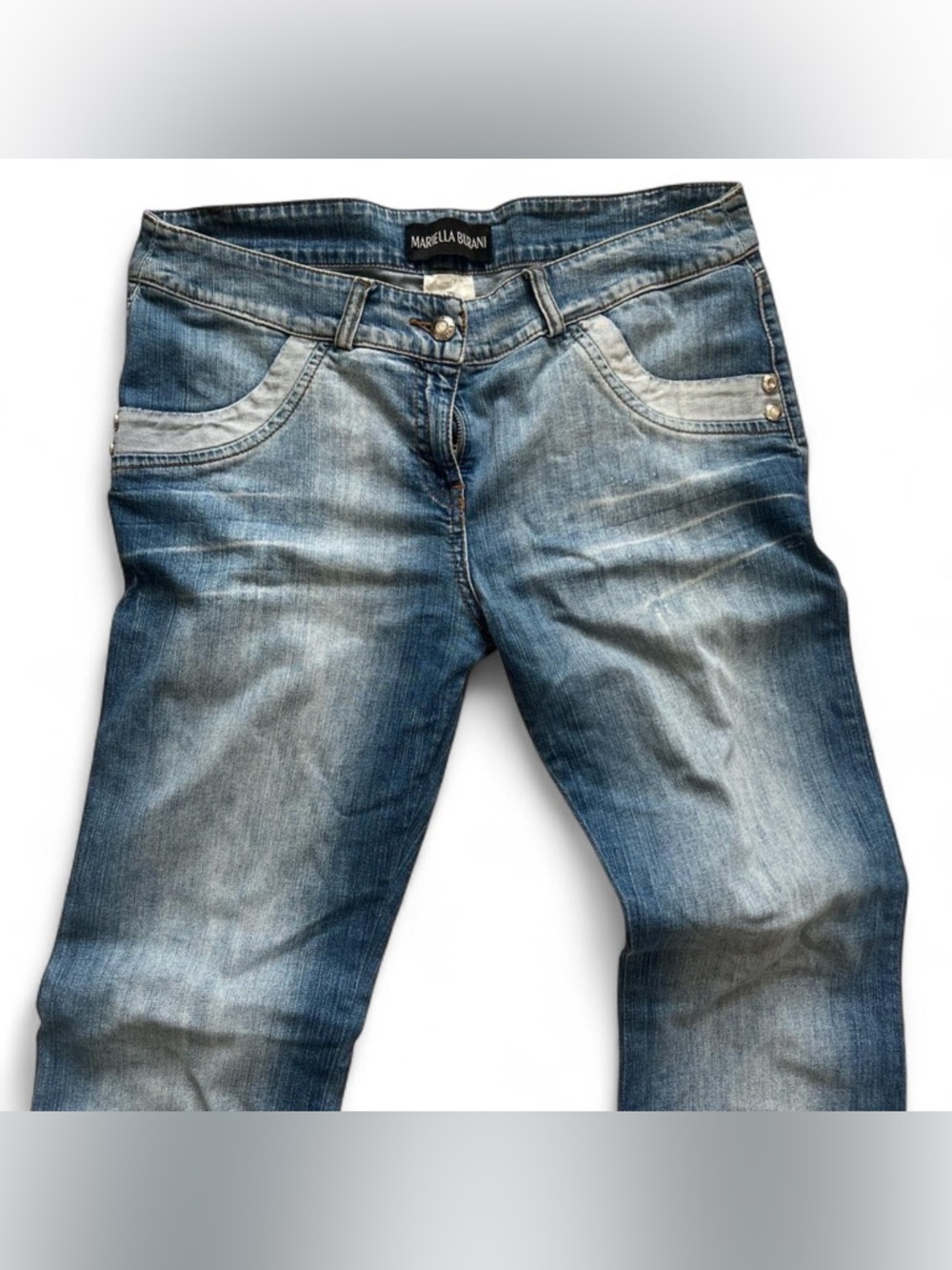 2000s Mariella Burani denim bootcut jeans